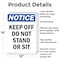 Signmission Keep Off Do Not Stand Or Sit, 10 in W x Rectangle, Aluminum OS-2PACK-NS-A-1014-V-13817 - alternate 4